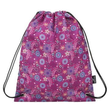 Bagmaster Dekliška šolska torba za copate/športne copate ALFA 9 A PINK/VIOLET