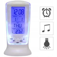Dexxer LCD LED digitalna budilka s termometrom