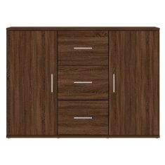 Vidaxl Komoda rjav hrast 91x29,5x65 cm inženirski les