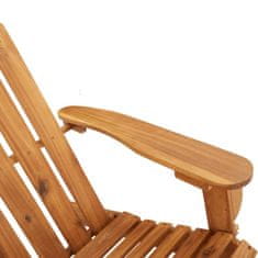 Greatstore Vrtna klop adirondack z blazinami 126 cm trden akacijev les