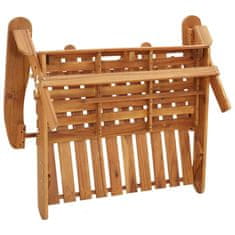 Greatstore Vrtna klop adirondack z blazinami 126 cm trden akacijev les