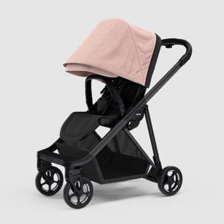 Thule Shine voziček, črno ogrodje, Misty Rose