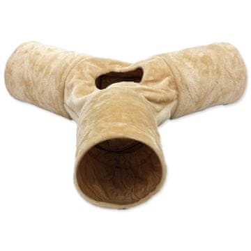 Magic cat Tunel MAGIC CAT plyšový tvar Y šustící béžový 80 cm