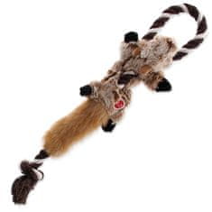 Dog Fantasy Hračka DOG FANTASY Skinneeez s provazem liška 35 cm 1 ks
