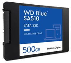 WD SSD BLUE SA510 500GB / S500G3B0A / SATA III / notranji 2,5" / 7 mm