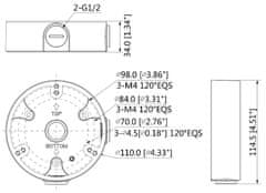 Dahua PFA136 Ohišje za kupolaste kamere HDW(EP/SP), HDBW(EP)