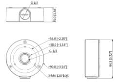 Dahua PFA134/PFA135 Ohišje za kamere HFW(SP/RP/RMP)