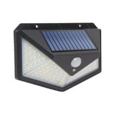 TIMMLUX 4x stenska LED solarna svetilka 136 LED 5W 260lm s senzorjem gibanja in mraka 3 načini delovanja