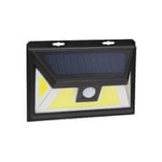 PHENOM Solarni LED komplet - 2x stenska solarna LED svetilka 5W 300lm + solarni reflektor 8W 500lm s senzorjem gibanja in mraka ter 3 načini delovanja