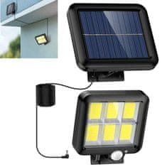 TIMMLUX Komplet COB LED solarnih reflektorjev 2x z ločenim solarnim panelom in PIR senzorjem gibanja in 1x solarna svetilka 5W 300lm