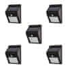 TIMMLUX 5 x stenska solarna svetilka 20 LED 200lm s senzorjem gibanja in mraka