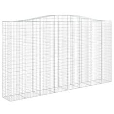 Vidaxl Obokane gabion košare 25 kosa 400x50x220/240cm pocinkano železo