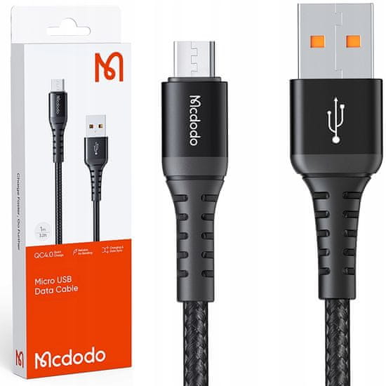 Mcdodo MCDODO MICRO USB KABEL ZA HITRO POLNJENJE DO SAMSUNG QUICK CHARGE 4.0 3A 1M