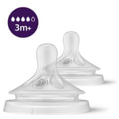 Philips Avent SCY964/02 silikonski cucelj, št.4, 3m+, Natural Response