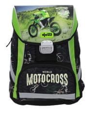 ABC123 set šolskih torb, 5/1, zelen, Motocross