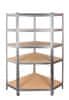 Kotni kovinski regal 180x90x40 cm 5 polic