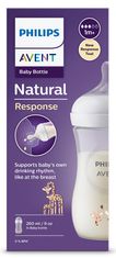 Philips Avent SCY903/66 plastična steklenička, 1m+, 260 ml, Natural Response, Deco