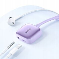 Mcdodo Adapter, adapter, mini jack, za iPhone, vijolične barve, McDodo | CA-2741