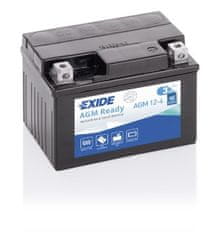 Exide AGM12-4 akumulator za motor, 3 Ah, D+, 50 A(EN), 115 x 70 x 85 mm