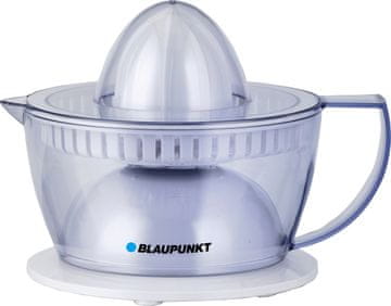 Blaupunkt Električni citrusni stiskalnik Blaupunkt CJP301, kapaciteta 0,5 L, moč 40 W, srebrne barve z dvema stiskalnima stožcema