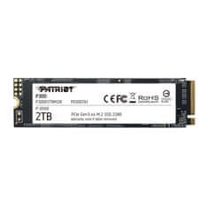 slomart Patriot Memory P300 M.2 SSD 2000 GB, PCIe 3.0 NVMe, hitrost branja 2100 MB/s, hitrost pisanja 1650 MB/s, 2 TB prostora