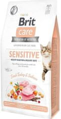 Brit BRIT Care Grain-Free Sensitive Turkey&amp;Salmon - suha hrana za mačke - 2 kg