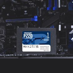 slomart SSD Patriot Memory P220 1TB 2.5" SATA III, 550 MB/s branje, 500 MB/s pisanje, podpora za TRIM, za PC in prenosnike
