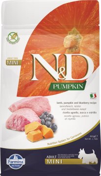 Farmina pumpkin dog lamb blueberry adult mini - suha hrana za pse - 800 g
