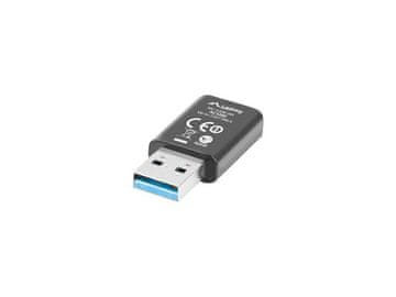 Lanberg Lanberg NC-1200-WI brezžična mrežna kartica WLAN, hitrost prenosa do 5000 Mbit/s, za PC in prenosnike, črna