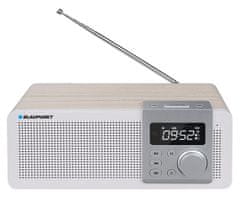 Blaupunkt Prenosni radio Blaupunkt PP14BT z Bluetooth, MP3 predvajanjem, alarmno funkcijo, v več barvah: srebrna, bela, črna, z več kot 60 prednastavljenimi postajami.