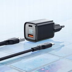 Mcdodo MCDODO HITRI POLNILEC ZA TELEFON 2X USB USB-C GAN 33W METER