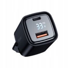 Mcdodo MCDODO HITRI POLNILEC ZA TELEFON 2X USB USB-C GAN 33W METER