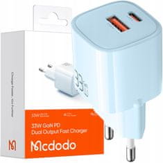 Mcdodo MCDODO HITRI TELEFONSKI POLNILEC 2X USB USB-C 33W GAN