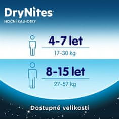 Huggies HUGGIES DryNites plenične hlače za enkratno uporabo za deklice od 4 do 7 let (17-30 kg) 10 kosov