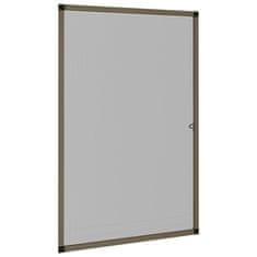 Vidaxl Komarnik za okna rjav 90x120 cm