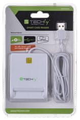 Techly techly compact /writer usb2.0 white i-card cam-usb2ty čitalnik pametnih kartic notranji