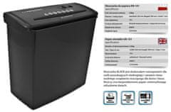 Esperanza Papirni uničevalec Esperanza EN101, črn, stripno rezanje, zmogljivost 5 listov, delovna širina 22 cm, košara 10 L
