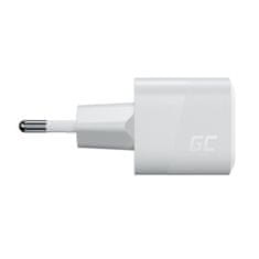 Green Cell Polnilnik USB Green Cell PowerGaN 33 W PD 3.0 QC 3.0, 1x USB-C, bel, univerzalni, hitro polnjenje