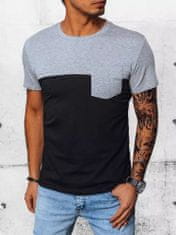 Dstreet Moška majica s kratkimi rokavi Wangmo svetlo siva XL