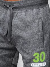 Dstreet Moške športne hlače Rabten temno siva XL