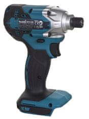 Makita Impactni ključ Makita DTD156Z, brezžičen, 155 N⋅m, turkizna barva, ergonomska oblika, LED osvetlitev, hitrosti prilagodljive.