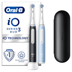 Oral-B iO Series 3 Duo Pack komplet električnih zobnih ščetk, črna in modra