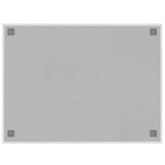 Vidaxl Stenska magnetna tabla bela 80x60 cm kaljeno steklo