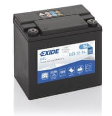 Exide GEL12-14 akumulator za motor, 14 Ah, L+, 150 A(EN), 150 x 90 x 145 mm