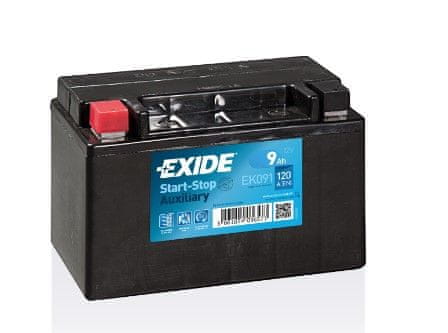 Exide EK091 akumulator, 9 Ah, L+, 120 A(EN), 150 x 90 x 105 mm