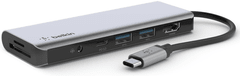 Belkin Connect priključna postaja, 7v1, USB-C, siva (AVC009btSGY)