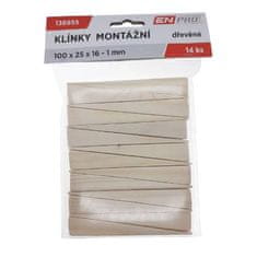 Enpro Leseni montažni ključi, 100 x 25 x 16 - 1 mm, 14 kosov