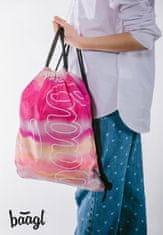 BAAGL 3 SET Skate Pink Stripes: nahrbtnik, peresnica, torba