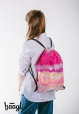 BAAGL 3 SET Skate Pink Stripes: nahrbtnik, peresnica, torba