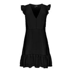 Vero Moda Ženska obleka VM EASY Regular Fit 10286867 Black (Velikost M)